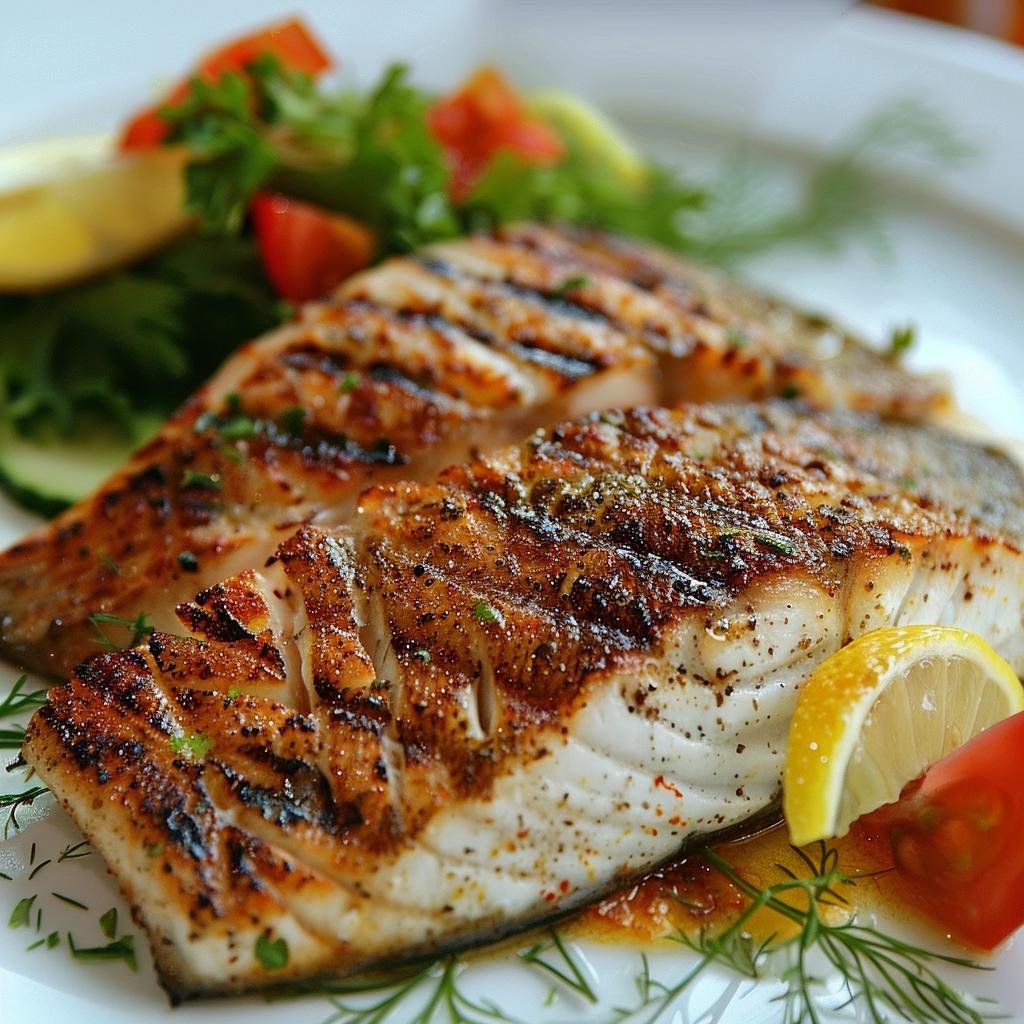 Receita de Filé de Pargo Grelhado. 2 Filé de Pargo Grelhado