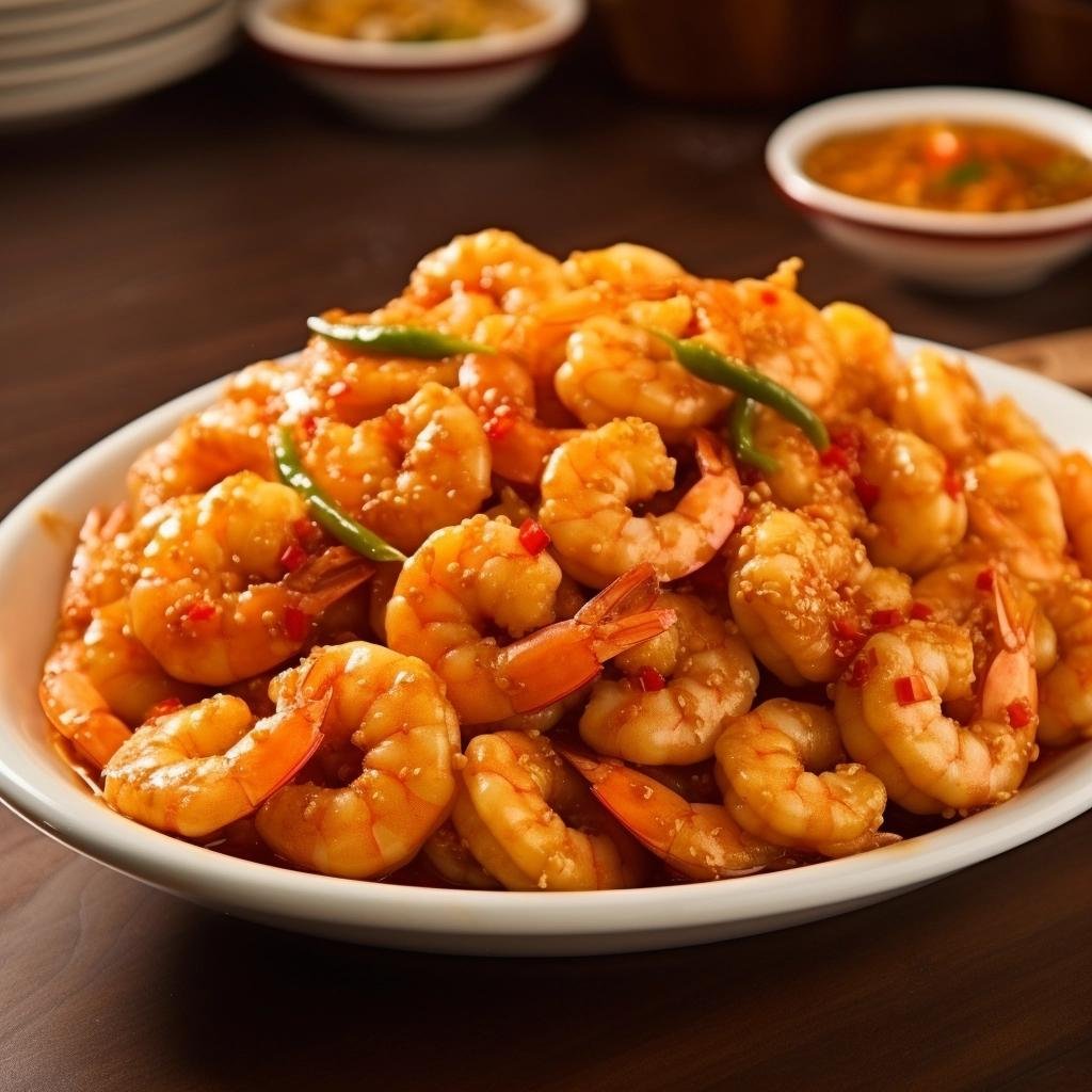 Receita de Camarões Fritos com Molho de Pimenta. 4 Camarões Fritos com Molho de Pimenta