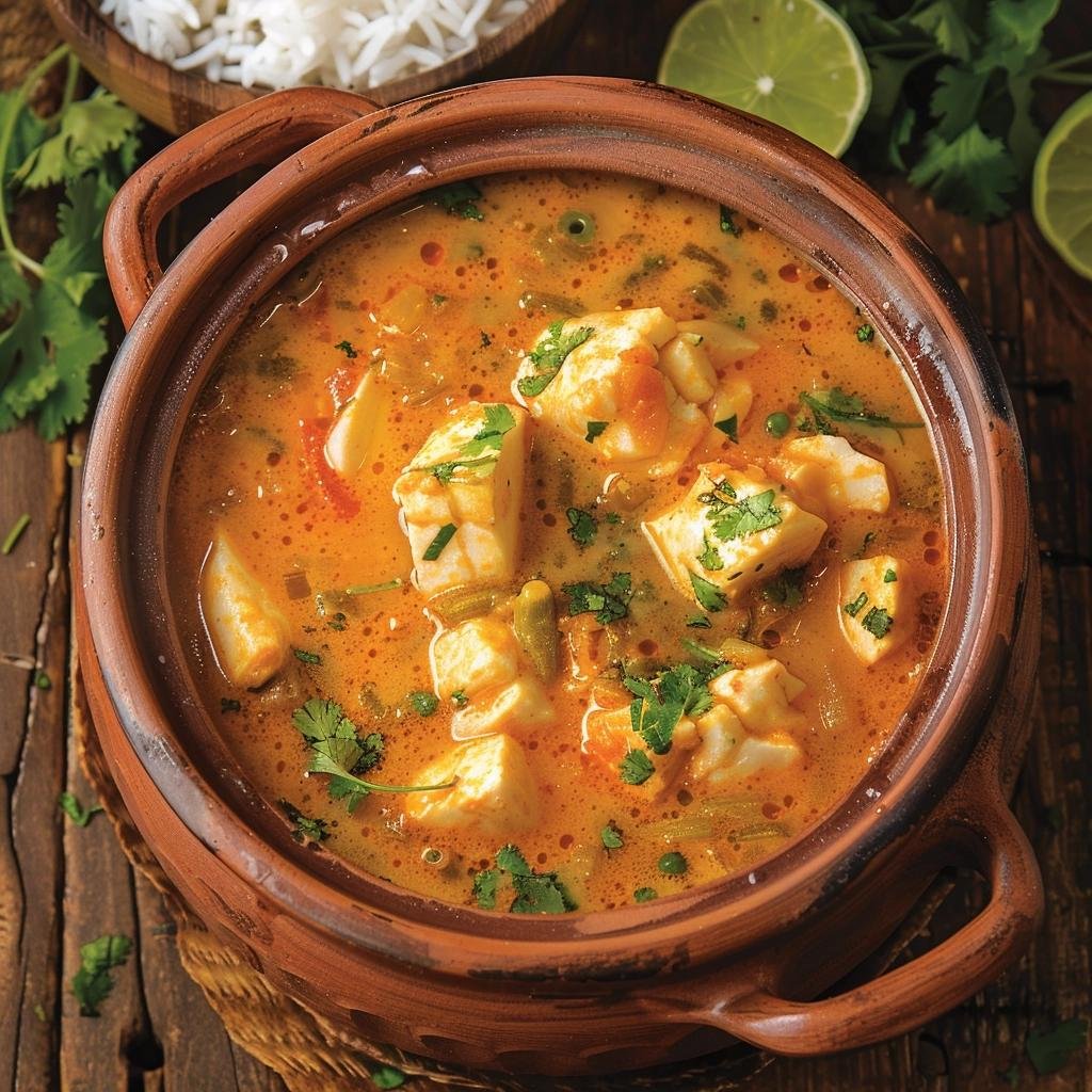 Receita de Moqueca de Peixe com Coco e Dendê. 3 Moqueca de Peixe com Coco e Dendê