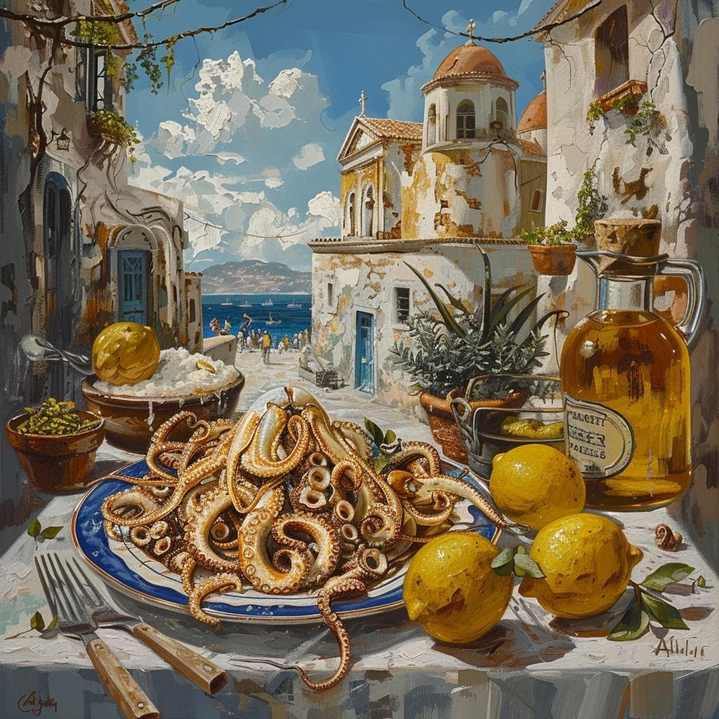 Receita de Lula à Grega: Um Delicioso Mergulho na Culinária Mediterrânea. 3 Lula à Grega