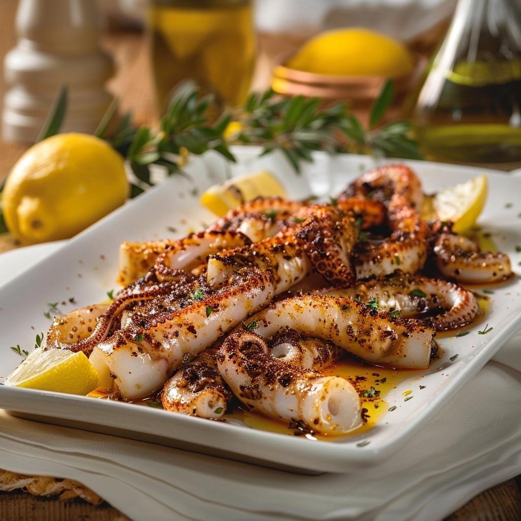 Receita de Lula à Grega: Um Delicioso Mergulho na Culinária Mediterrânea. 1 Lula à Grega