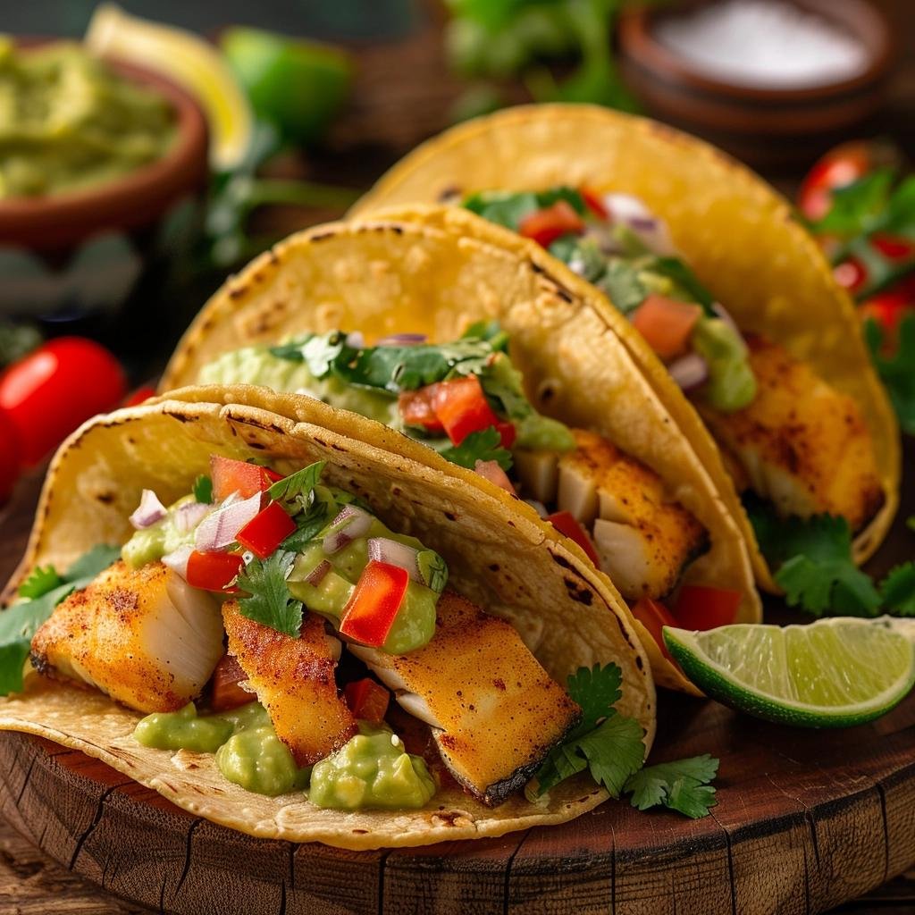 Receita de Tacos de Bagre com Molho de Abacate que vão deixar seus convidados impressionados. 1 Tacos de Bagre com Molho de Abacate