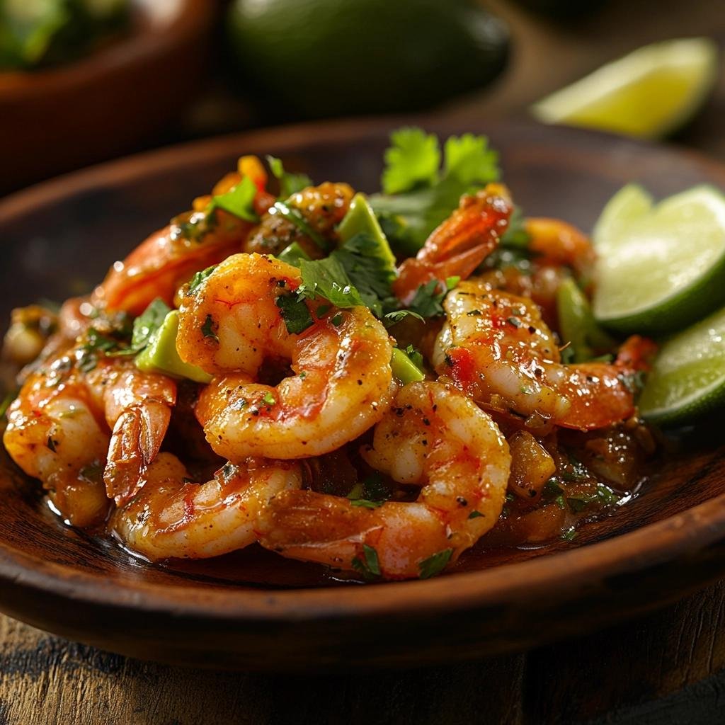Receita de Camarão com Abacate e Molho de Chipotle que surpreenderá seus convidados. 3 Camarão com Abacate e Molho de Chipotle