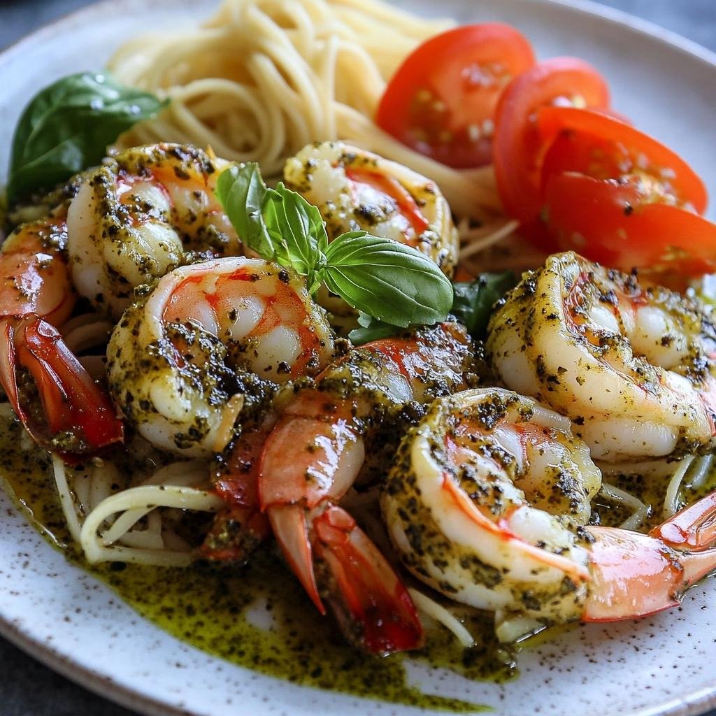 Receita de Camarão com Molho de Pesto que vai transformar suas refeições em experiências gourmet. 2 Camarão com Molho de Pesto