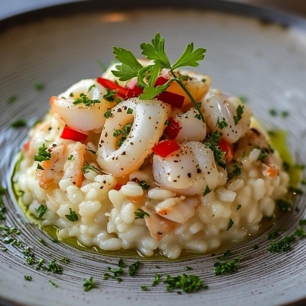 Receita de Risoto de Lula que vai transformar suas refeições em um verdadeiro banquete do mar. 3 Risoto de Lula