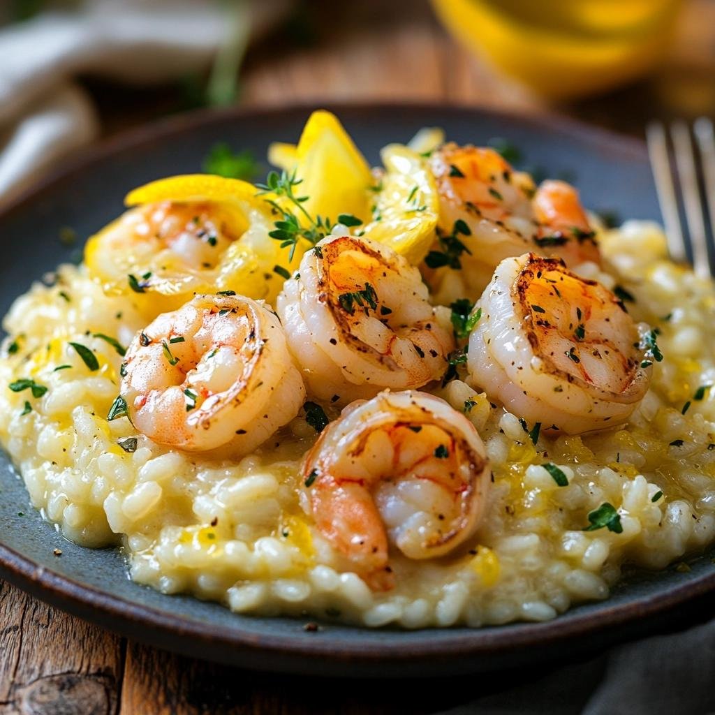 Receita de Risoto de Camarão com Limão-siciliano que vai transformar seu jantar em um festim. 4 Risoto de Camarão com Limão-siciliano