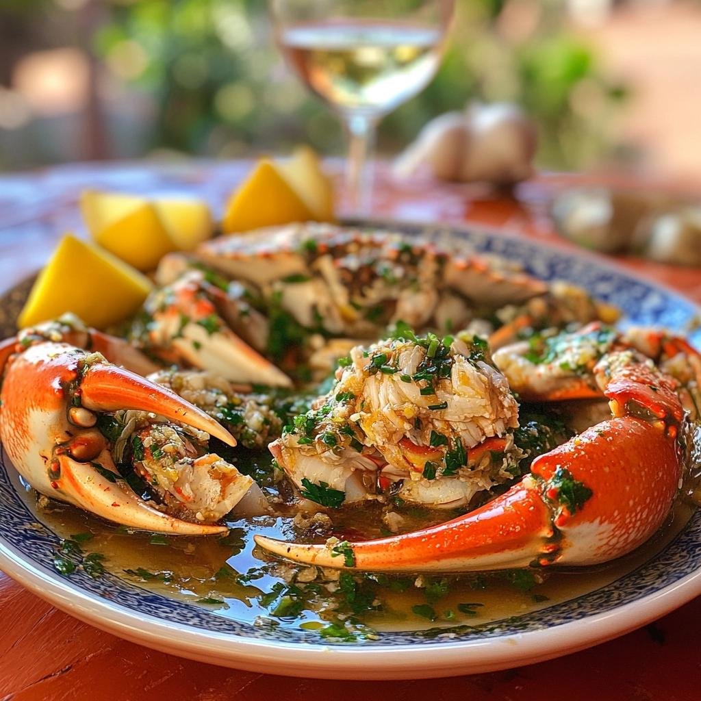 Receita de Carangueijo ao Alho e Ervas que Vai Transformar Seu Almoço em um Banquete. 4 Carangueijo ao Alho e Ervas
