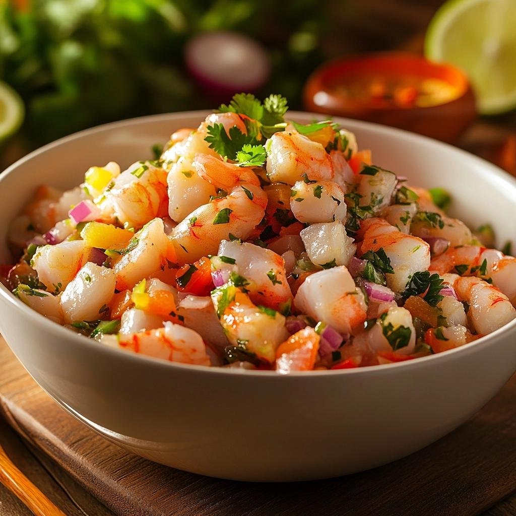 Receita de ceviche de camarão e peixe que vai surpreender seu paladar e encantar seus convidados. 3 Ceviche de Camarão e Peixe