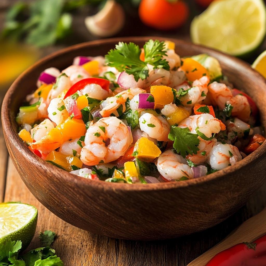 Receita de ceviche de camarão e peixe que vai surpreender seu paladar e encantar seus convidados. 4 Ceviche de Camarão e Peixe