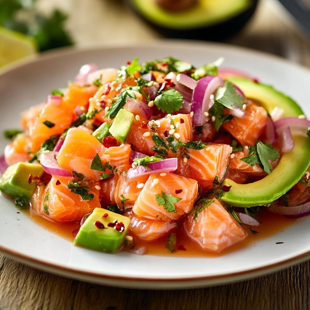 Receita de Ceviche de Salmão que vai transformar seu jeito de saborear frutos do mar. 3 Ceviche de Salmão