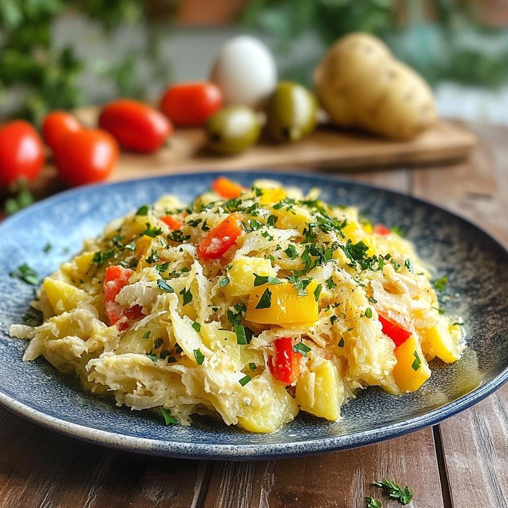 Receita de Bacalhau à Brás à Moda Brasileira com Pimentão e Azeitonas para surpreender seu paladar. 2 Bacalhau à Brás à Moda Brasileira com Pimentão e Azeitonas