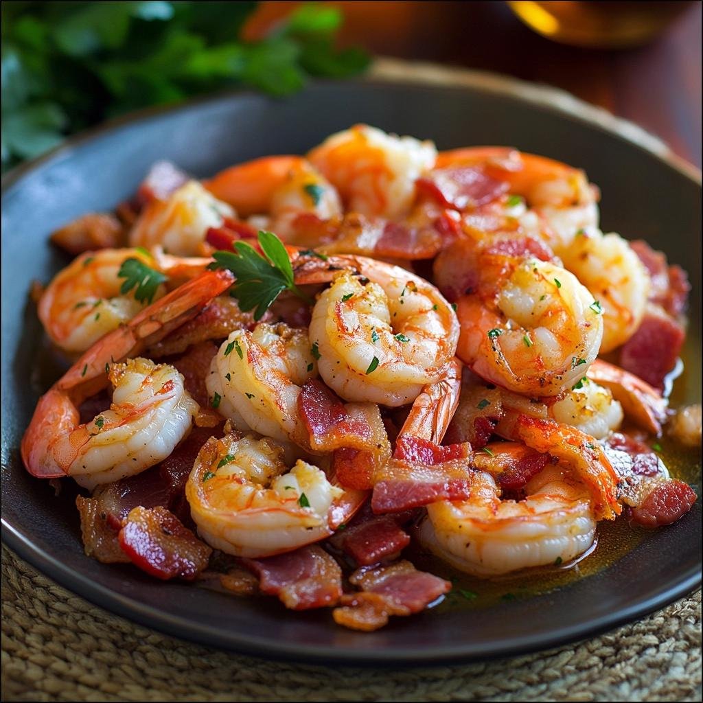 Receita de Camarões ao Alho e Bacon que vai transformar seu jantar em uma experiência inesquecível. 4 Camarões ao Alho e Bacon