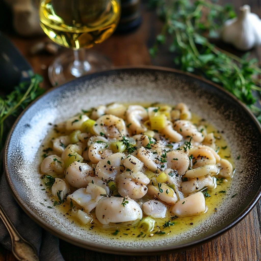 Receita de Lula ao Vinho Branco e Alho-Poró que vai transformar seu jantar em uma experiência gourmet. 1 Lula ao Vinho Branco e Alho-Poró