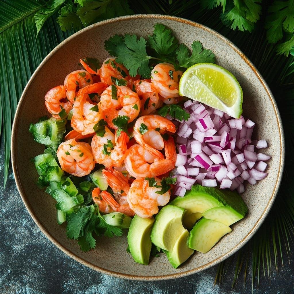 Receita de Ceviche de Salmão e Camarão que vai transformar suas refeições de verão. 4 Ceviche de Salmão e Camarão