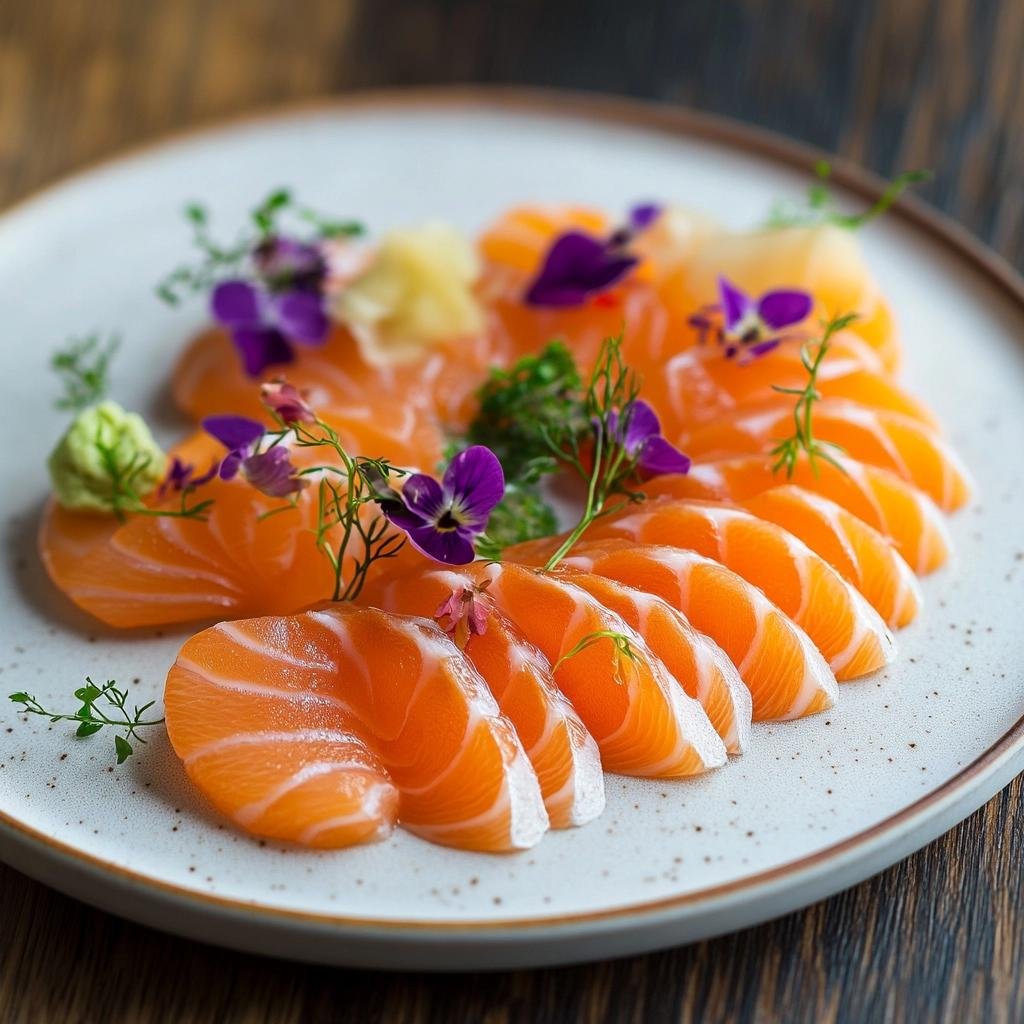 Receita de Sashimi de Salmão que vai transformar sua refeição em uma experiência gourmet. 3 Sashimi de Salmão