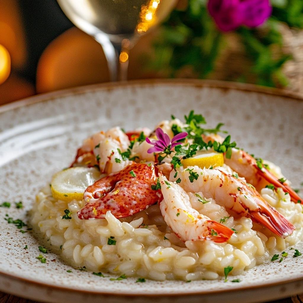 Receita de Risoto de Lagosta que vai transformar seu jantar em uma experiência inesquecível. 1 Risoto de Lagosta