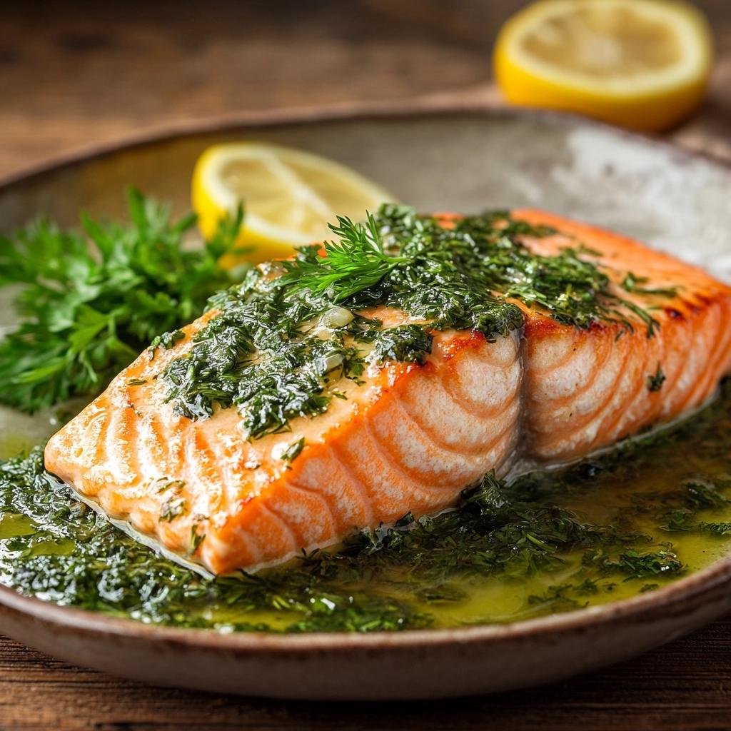 Receita de Salmão ao Molho de Ervas Finas que vai surpreender seu paladar e encantar sua mesa. 1 Salmão ao Molho de Ervas Finas