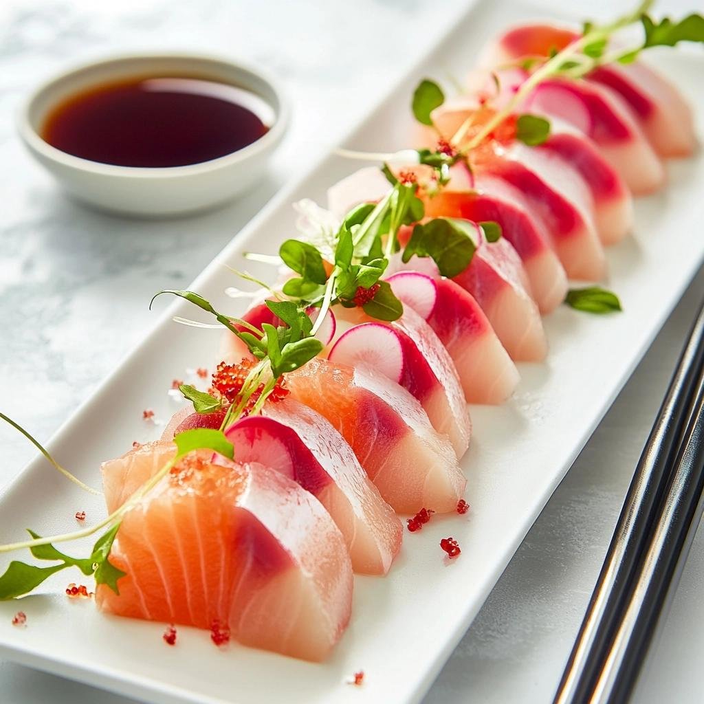 Receita de Sashimi de Pacu com Molho de Soja que vai surpreender seu paladar. 2 Sashimi de Pacu com Molho de Soja
